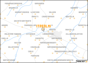 map of I Tre Olmi