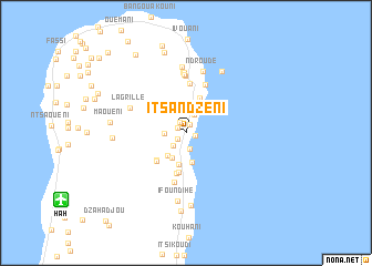 map of Itsandzéni