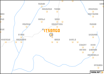 map of Itsango