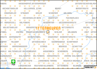 map of Ittenbeuren