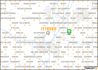 map of Itteren