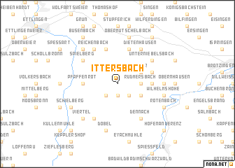 map of Ittersbach