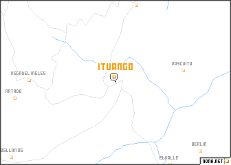 map of Ituango