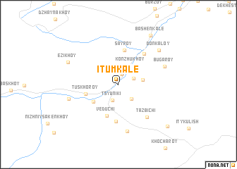 map of Itum-Kale