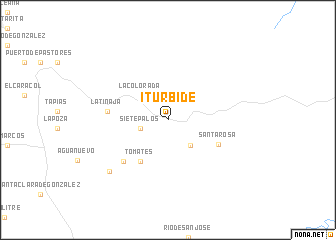 map of Iturbide