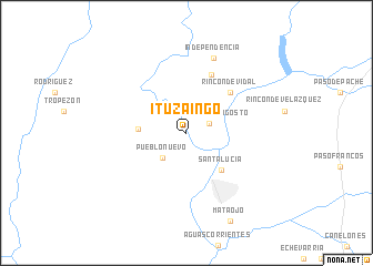 map of Ituzaingó