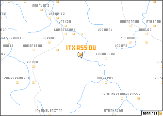 map of Itxassou