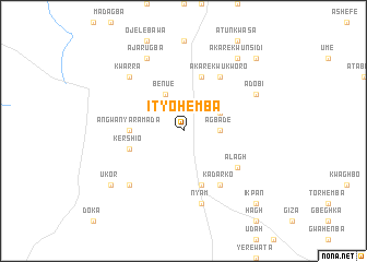 map of Ityohemba