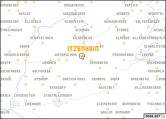 map of Itzenhain