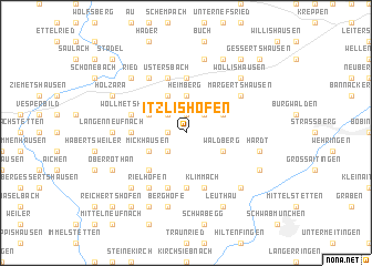map of Itzlishofen