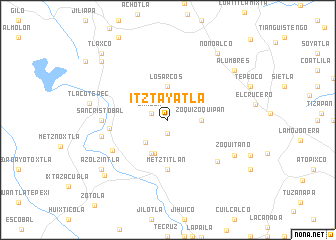 map of Itztayatla