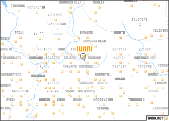 map of Iŭm-ni