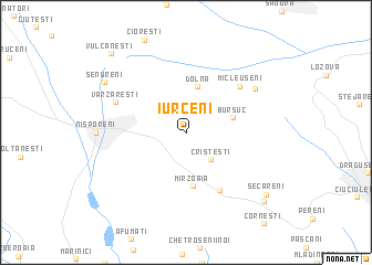 map of Iurceni