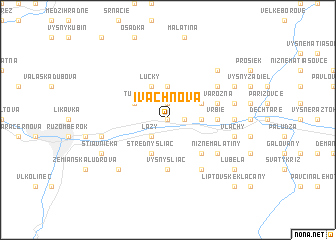 map of Ivachnová