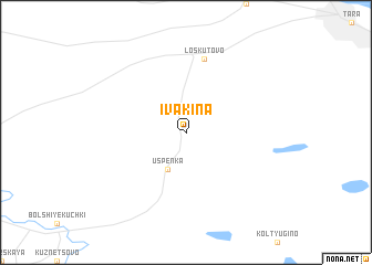 map of Ivakina