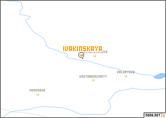 map of Ivakinskaya