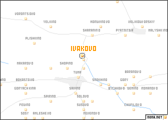 map of Ivakovo
