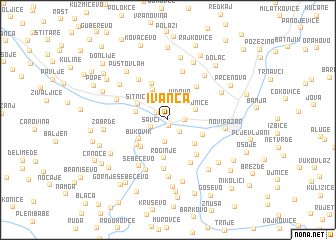 map of Ivanča