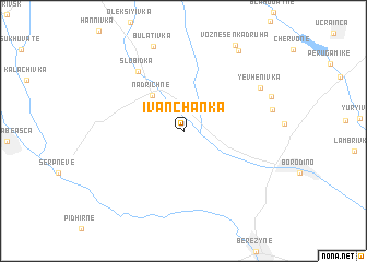 map of Ivanchanka