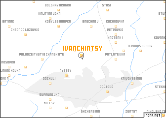 map of Ivanchintsy