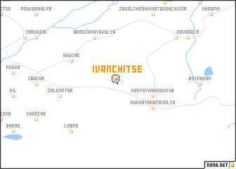 map of Ivanʼchitse