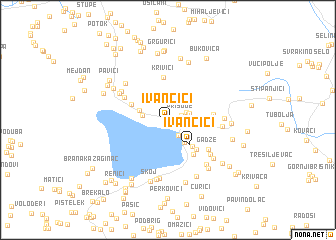 map of Ivančići