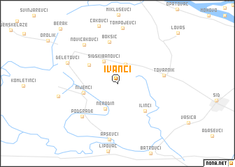 map of Ivanci