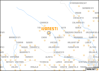 map of Ivăneşti