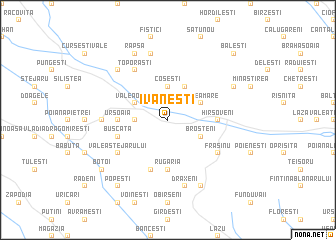 map of Ivăneşti