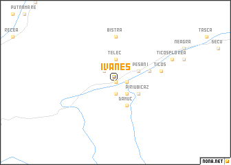 map of Ivăneş