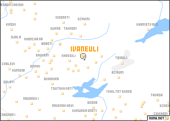 map of Ivaneuli