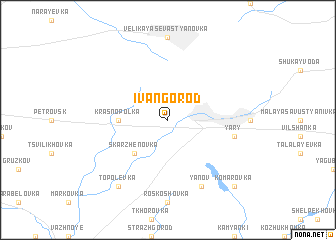 map of Ivangorod