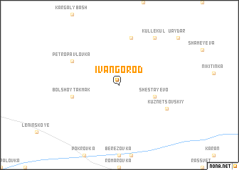 map of Ivangorod