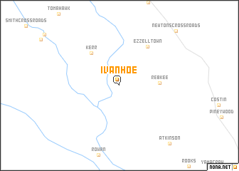 map of Ivanhoe