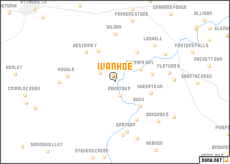 map of Ivanhoe