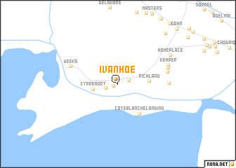 map of Ivanhoe