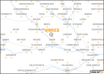 map of Ivanice