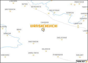 map of Ivanishchevichi