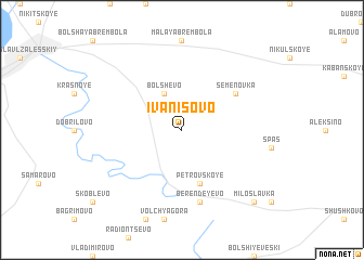 map of Ivanisovo
