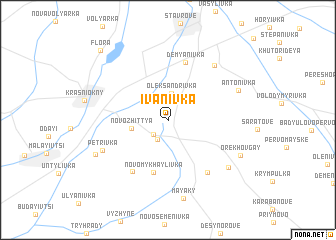 map of Ivanivka