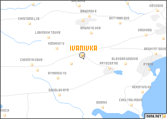 map of Ivanivka