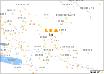 map of Ivanje