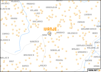 map of Ivanje