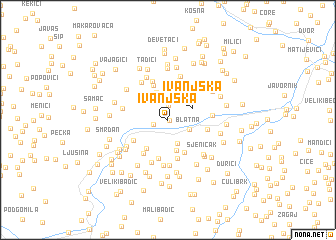 map of Ivanjska