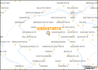 map of Ivánkatanya