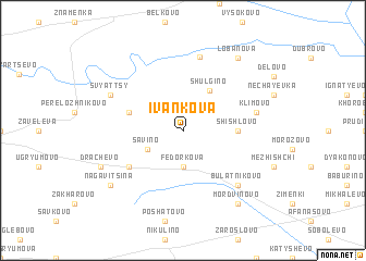 map of Ivankova
