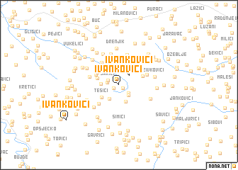 map of Ivankovići