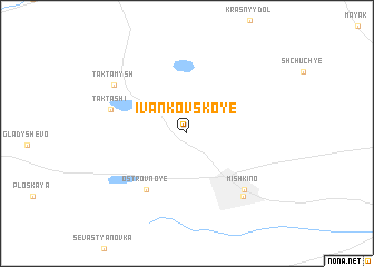 map of Ivankovskoye