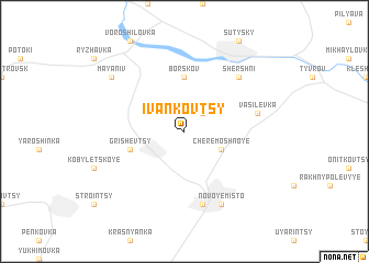 map of Ivankovtsy