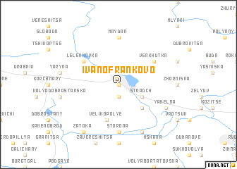 map of Ivano-Frankovo